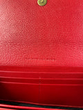 Balenciaga Red Classic Money Continental Wallet