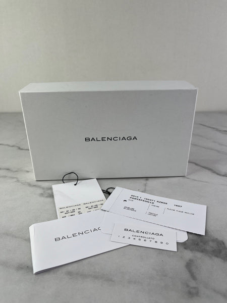 Balenciaga Red Classic Money Continental Wallet