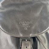 Prada Dark Brown Leather Backpack
