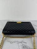 CHANEL Black Quilted Large Boy Crossbody/Shoulder Bag