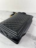 CHANEL Black Quilted Large Boy Crossbody/Shoulder Bag