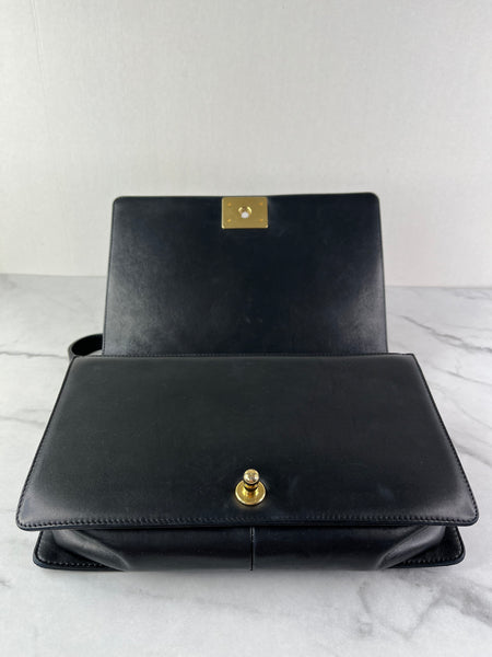 CHANEL Black Quilted Large Boy Crossbody/Shoulder Bag