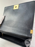CHANEL Black Quilted Large Boy Crossbody/Shoulder Bag