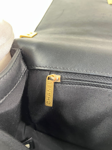 CHANEL Black Quilted Large Boy Crossbody/Shoulder Bag