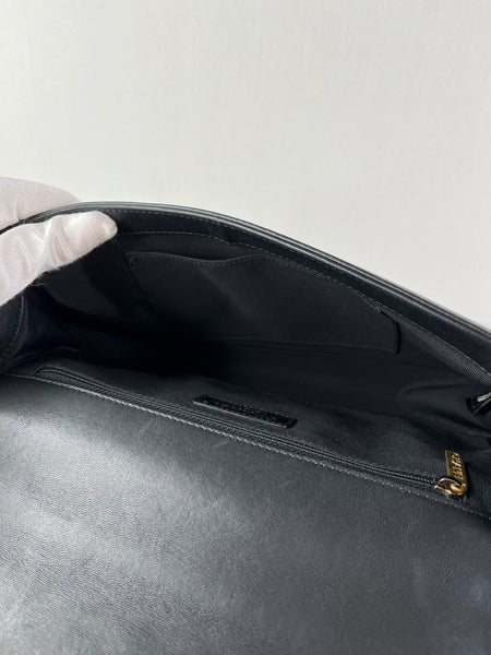 CHANEL Black Quilted Large Boy Crossbody/Shoulder Bag