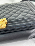 CHANEL Black Quilted Large Boy Crossbody/Shoulder Bag