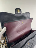 CHANEL Black Caviar Classic Jumbo Double Flap Bag