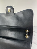 CHANEL Black Caviar Classic Jumbo Double Flap Bag