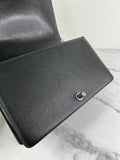 CHANEL Black Chevron Caviar Large Boy Crossbody/Shoulder Bag