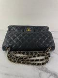 CHANEL Black Caviar Classic Jumbo Double Flap Bag