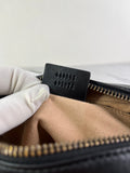 GUCCI Black Calfskin Matelasse Mini GG Marmont Chain Shoulder/Crossbody Bag