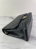 CHANEL Black Caviar Classic Jumbo Double Flap Bag