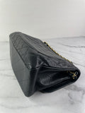 CHANEL Black Caviar Classic Jumbo Double Flap Bag