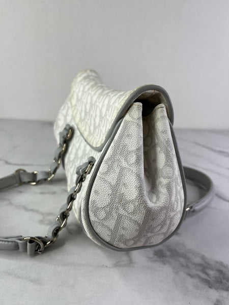 Christian Dior Grey Monogram Romantique Trotter Bag