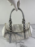 Christian Dior Grey Monogram Romantique Trotter Bag