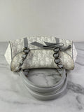 Christian Dior Grey Monogram Romantique Trotter Bag