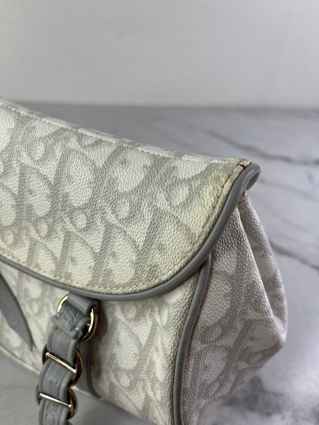 Christian Dior Grey Monogram Romantique Trotter Bag