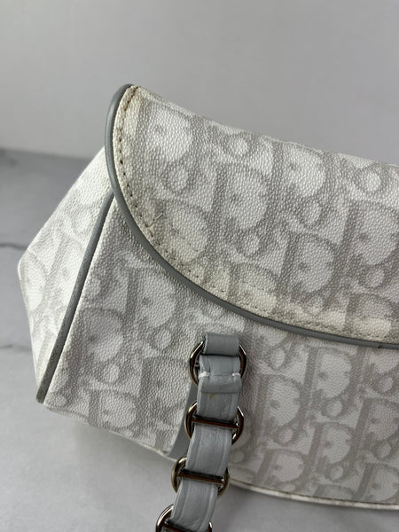 Christian Dior Grey Monogram Romantique Trotter Bag