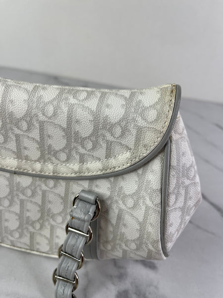 Christian Dior Grey Monogram Romantique Trotter Bag