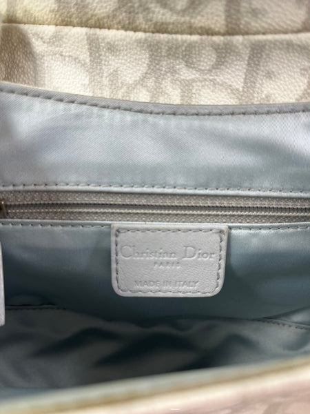 Christian Dior Grey Monogram Romantique Trotter Bag