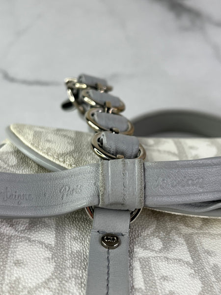 Christian Dior Grey Monogram Romantique Trotter Bag