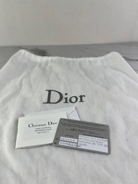 Christian Dior Grey Monogram Romantique Trotter Bag