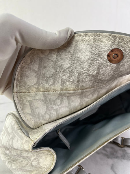 Christian Dior Grey Monogram Romantique Trotter Bag
