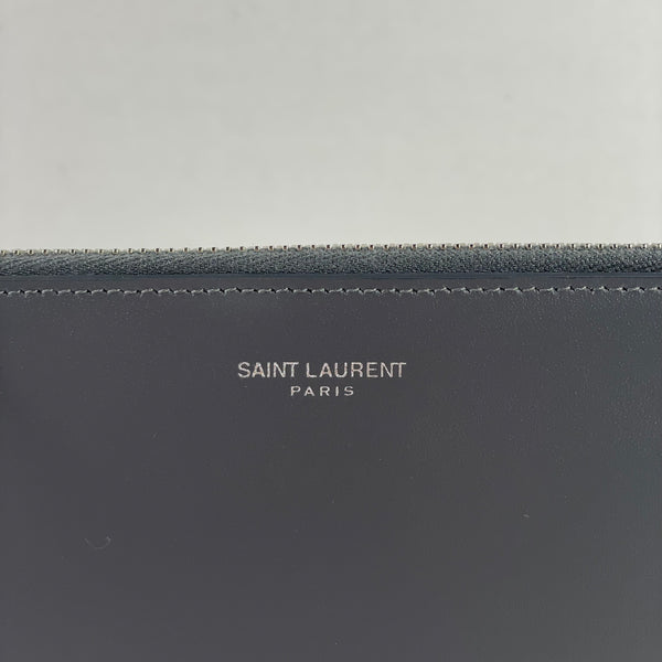 Saint Laurent Storm Grey Small Pouch/Clutch