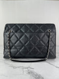 CHANEL Black Quilted Hampton Shopping Tote Shoulder Bag