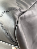 CHANEL Black Quilted Hampton Shopping Tote Shoulder Bag