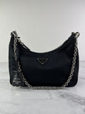 PRADA Black Re-Edition 2005 Nylon crossbody/shoulder bag
