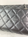 CHANEL Black Quilted Hampton Shopping Tote Shoulder Bag