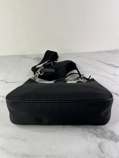 PRADA Black Re-Edition 2005 Nylon crossbody/shoulder bag