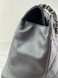 CHANEL Black Quilted Hampton Shopping Tote Shoulder Bag