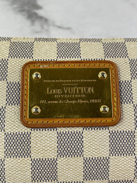 LOUIS VUITTON Damier Azur Eva Crossbody/Shoulder Bag