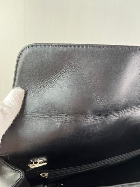 CHANEL Black Quilted Hampton Shopping Tote Shoulder Bag