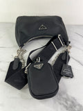 PRADA Black Re-Edition 2005 Nylon crossbody/shoulder bag