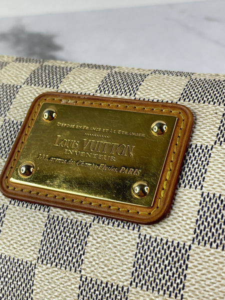 LOUIS VUITTON Damier Azur Eva Crossbody/Shoulder Bag