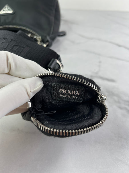 PRADA Black Re-Edition 2005 Nylon crossbody/shoulder bag