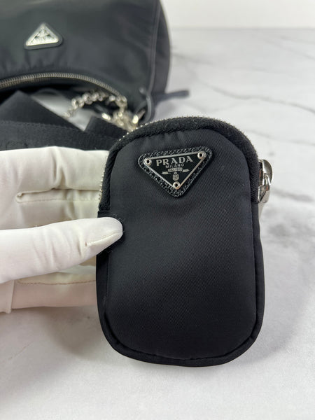 PRADA Black Re-Edition 2005 Nylon crossbody/shoulder bag
