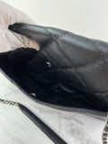 CHANEL Black Quilted Hampton Shopping Tote Shoulder Bag