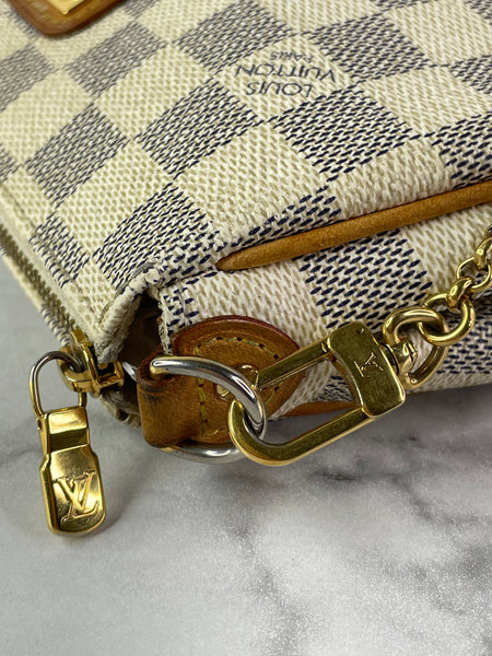 LOUIS VUITTON Damier Azur Eva Crossbody/Shoulder Bag