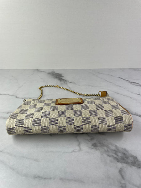 LOUIS VUITTON Damier Azur Eva Crossbody/Shoulder Bag