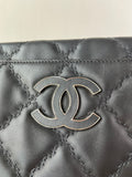 CHANEL Black Quilted Hampton Shopping Tote Shoulder Bag