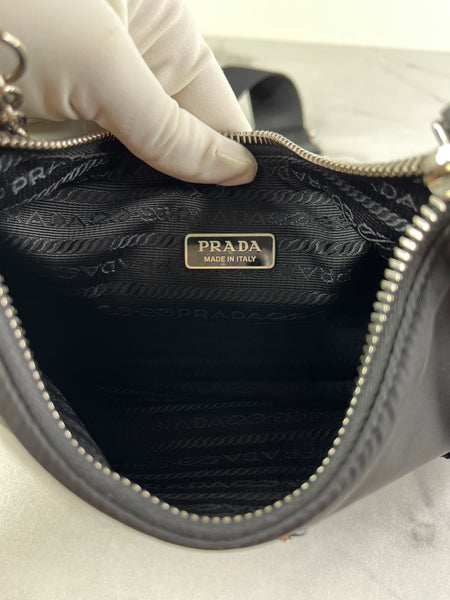 PRADA Black Re-Edition 2005 Nylon crossbody/shoulder bag