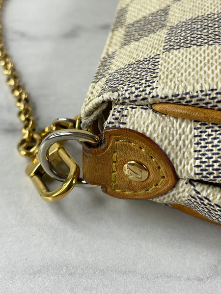 LOUIS VUITTON Damier Azur Eva Crossbody/Shoulder Bag