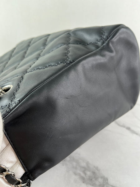 CHANEL Black Quilted Hampton Shopping Tote Shoulder Bag
