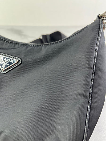 PRADA Black Re-Edition 2005 Nylon crossbody/shoulder bag
