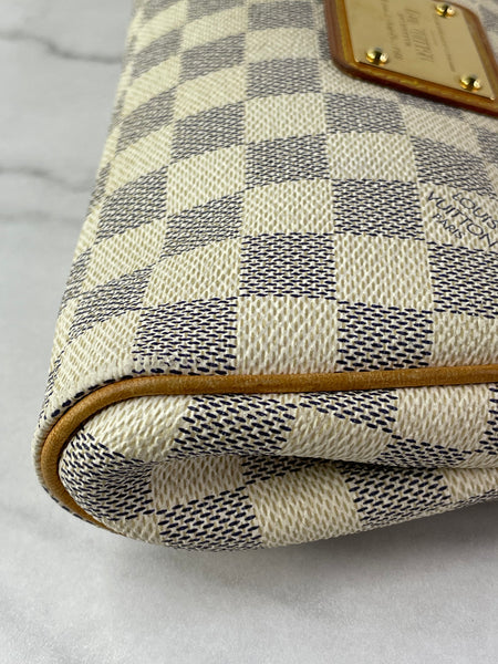 LOUIS VUITTON Damier Azur Eva Crossbody/Shoulder Bag