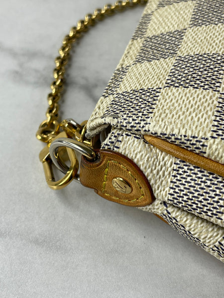 LOUIS VUITTON Damier Azur Eva Crossbody/Shoulder Bag